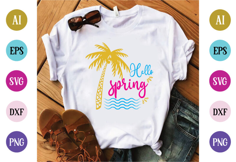 Summer svg bundle t shirt template vector