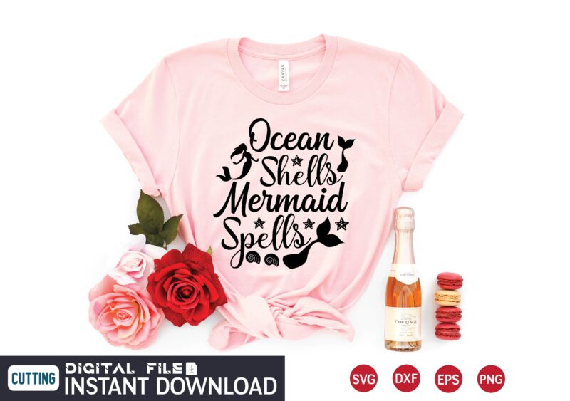 Mermaid svg bundle t shirt designs for sale