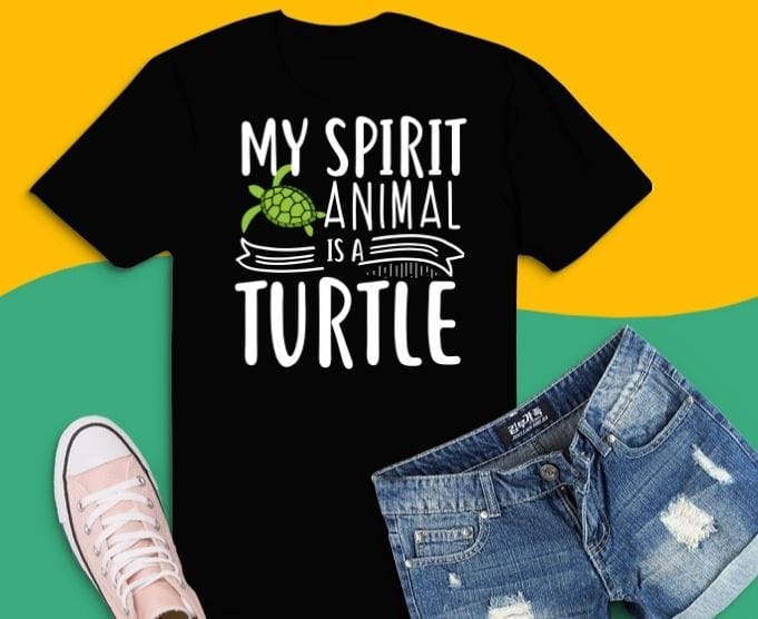 My Spirit Animal is a turtle T-shirt design svg, turtle Tshirt png, Funny Animal Shirt, cute turtle pets animal Shirt, Spirit Animal turtle women's funny turtle pets gifts svg,sea animal,