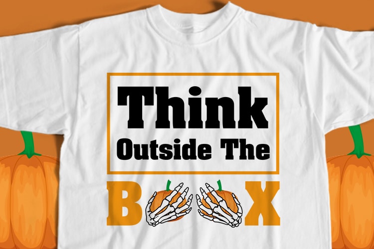 Think Outside The Box T-Shirt Design