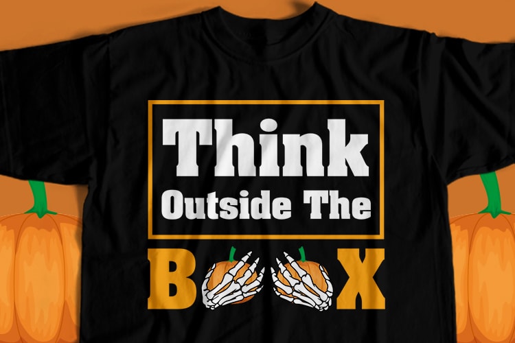 Think Outside The Box T-Shirt Design