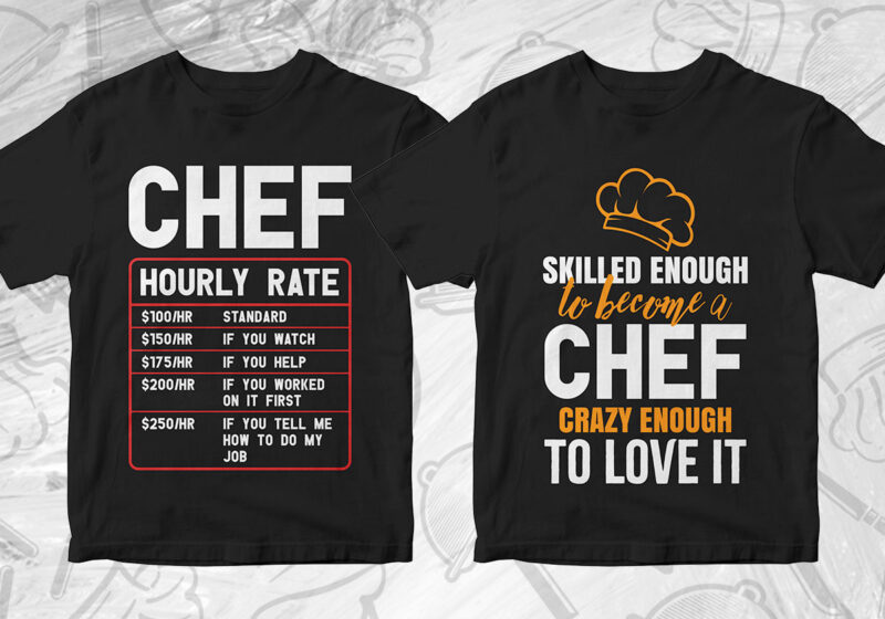 t shirt chef design