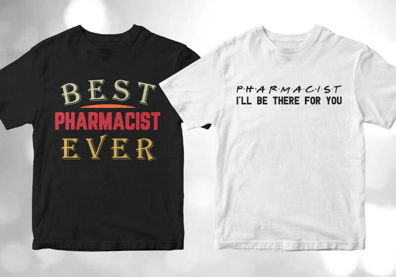 Pharmacist 25 editable vector t-shirt designs bundle, Pharmacy ...