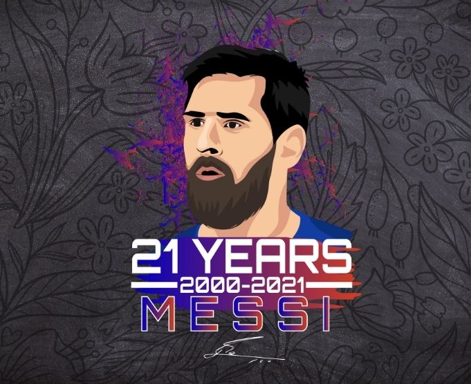 21 years 2000-2021 Messi signature thank you for the memories t-shirt design svg, Lionel Messi signature svg, 21 years 2000-2021 Messi,sports, football,