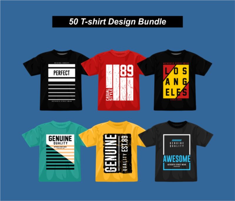 50 T-shirt Design Bundle