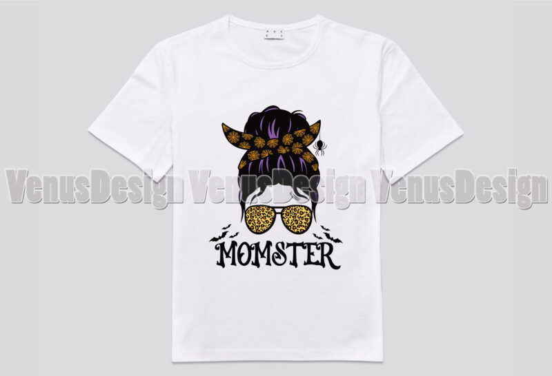 Momster Halloween Mom Editable Shirt Design