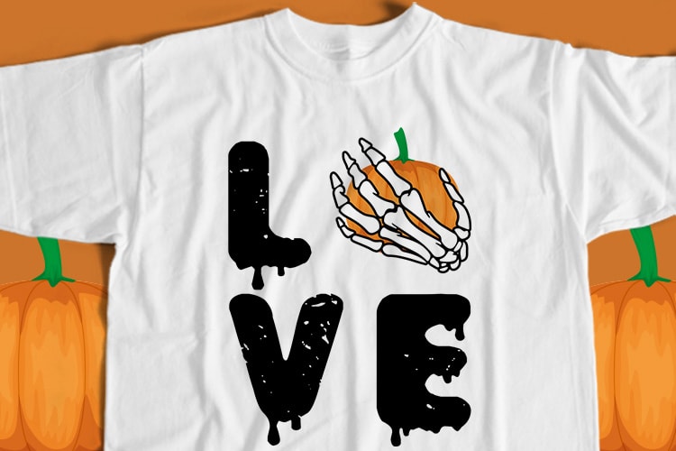 Halloween Love T-Shirt Design