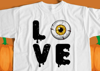 Halloween Love T-Shirt Design