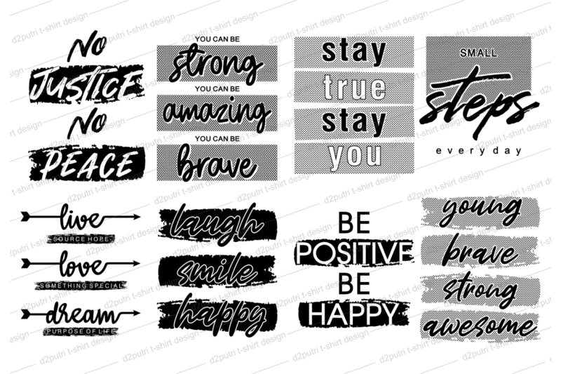 motivational quotes svg design bundle