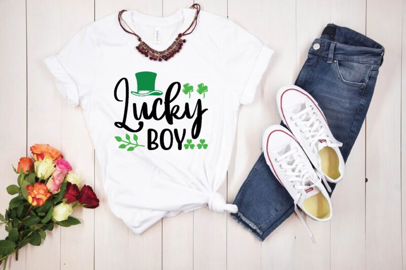 St-patricks-day svg bundle t shirt template vector