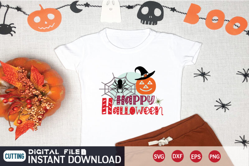 happy halloween svg t shirt design