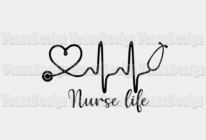 Nurse Life Tshirt Design, Editable Design