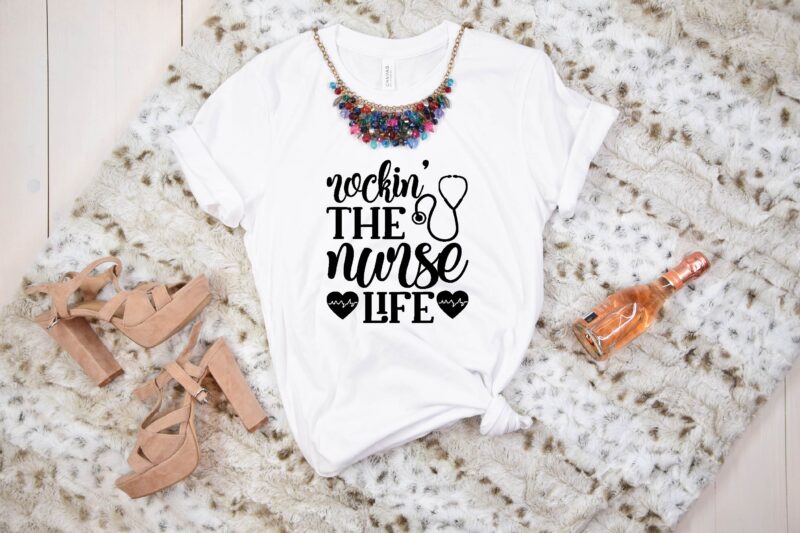 Nurse svg bundle t shirt vector artwork