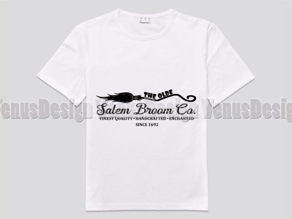 The olde salem broom co editable shirt design