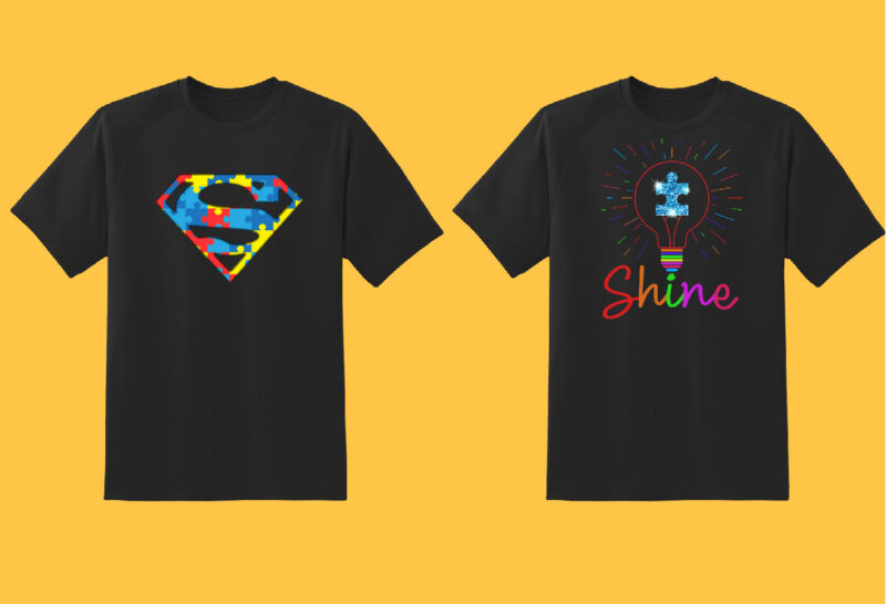 Autism Bundle Part 1 – 27 tshirt design – 90% OFF