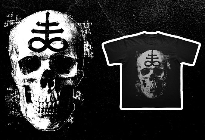 Occult Grunge Goth Alternative Aesthetic Skull - Black n White Png ...