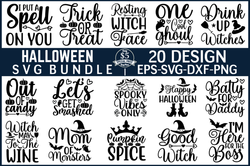 Download Halloween Svg Bundle Graphic T Shirt Buy T Shirt Designs
