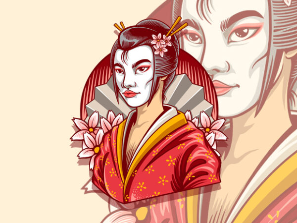 Geisha t-shirt design