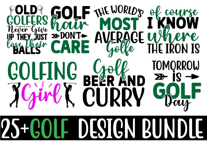 golf Dad t-shirt design set, vintage golf t-shirt design collection,  typography golf t-shirt collection, golf retro style vector t-shirt  collection 24705808 Vector Art at Vecteezy