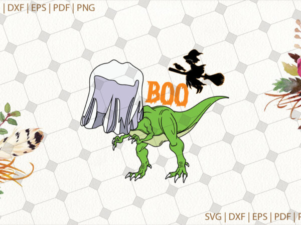 Boo dinosaur halloween gifts, shirt for halloween svg file diy crafts svg files for cricut, silhouette sublimation files t shirt template