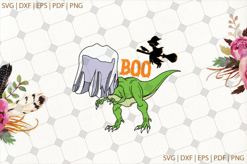 Boo Dinosaur Halloween Gifts, Shirt For Halloween Svg File Diy Crafts Svg Files For Cricut, Silhouette Sublimation Files