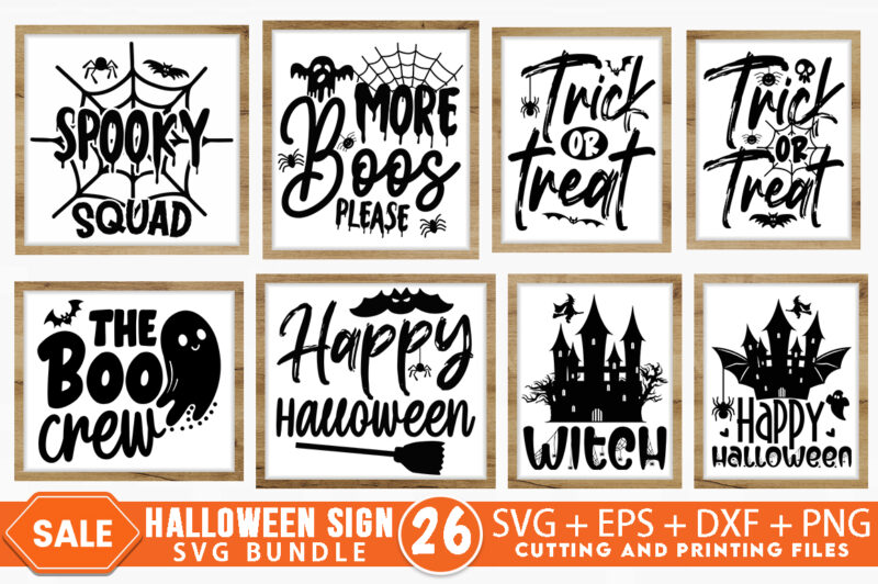 Halloween Sign SVG Bundle