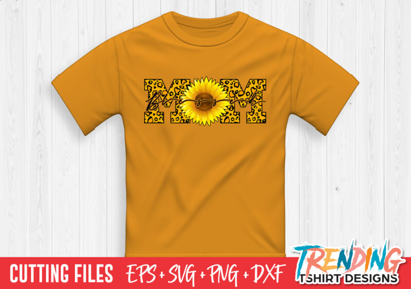 Blessed Mom SVG, Mom Sunflower SVG, Blessed Mother Sunflower SVG