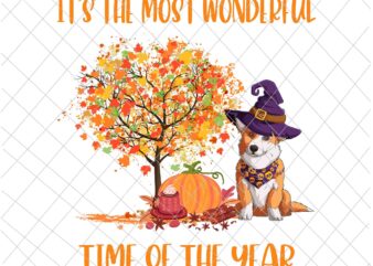 It’s The Most Wonderful Time Of The Year Corgi Png, Love Dog Corgi Png, Hello Fall Png, Happy Fall Y’all Png, It’s Fall Y’all Png, Autumn Png t shirt design for sale