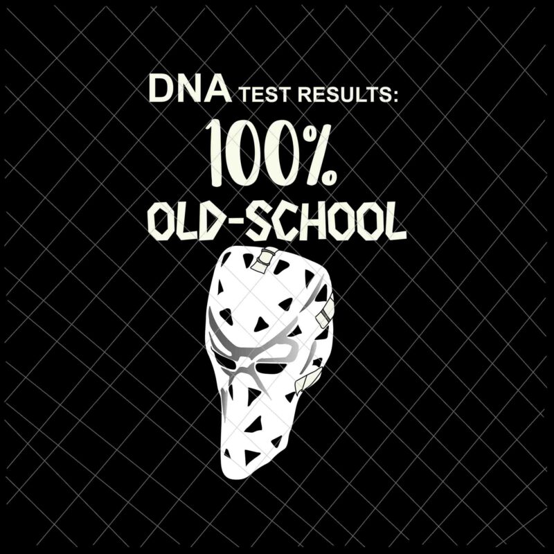 DNA Test Results 100% Old School Hockey Goalie Svg, Hockey Goalie Back To School Svg, Hockey Goalie Svg