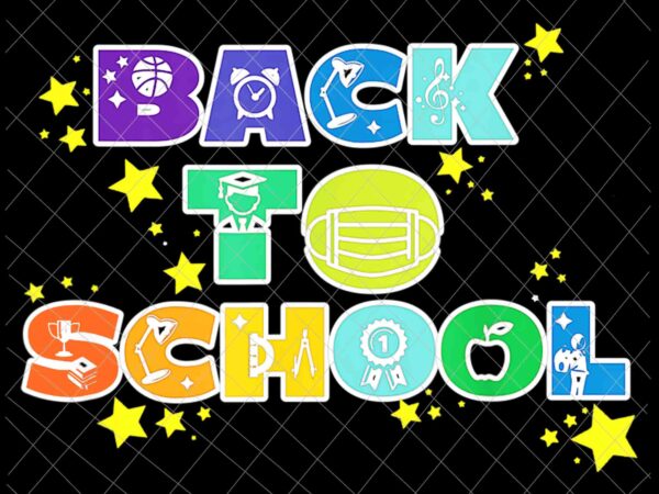 Back to school png, teachers and students funny back to school png design