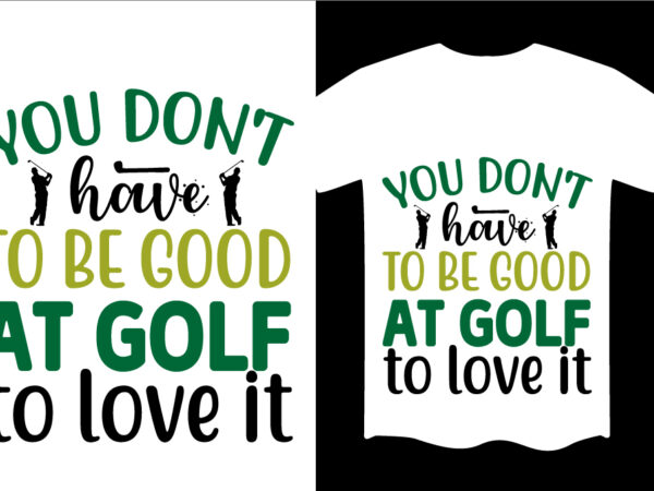 Golf tournament svg t shirt design