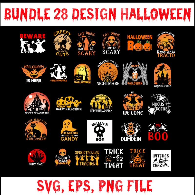 Bundle Halloween design, Halloween svg, Halloween design, ghost vector ...