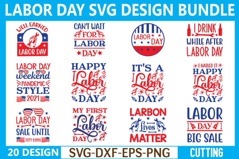 Labor Day SVG Bundle for sale!