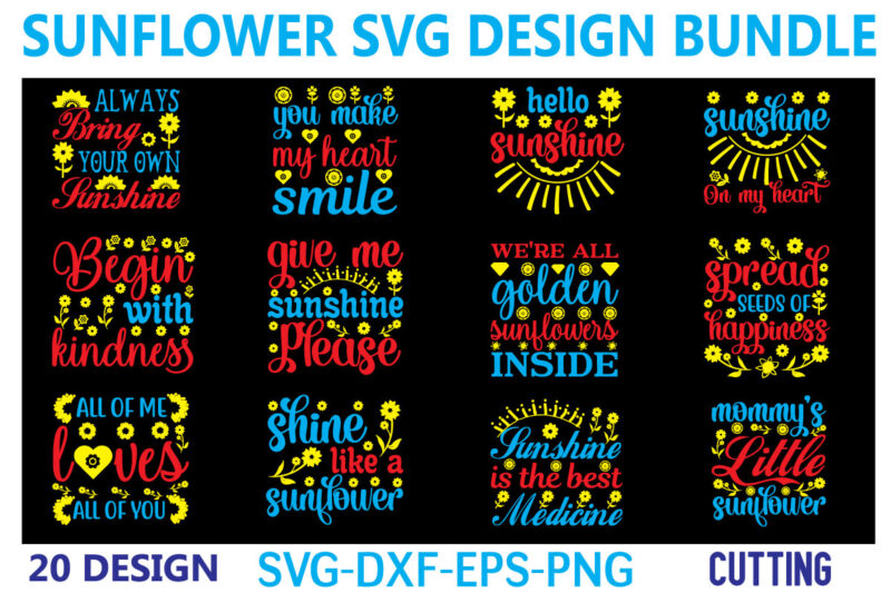 Sunflower Svg Bundle for sale!