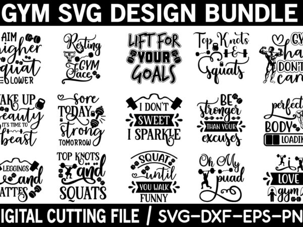 Gym svg bundle t shirt design template