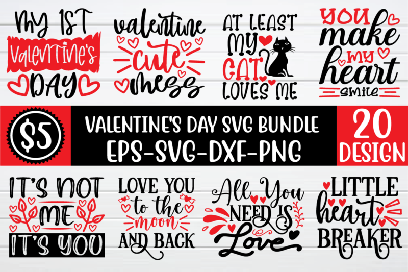 Valentine Day svg bundle t shirt vector art