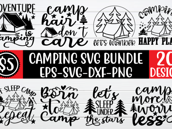 Camping svg bundle graphic t shirt