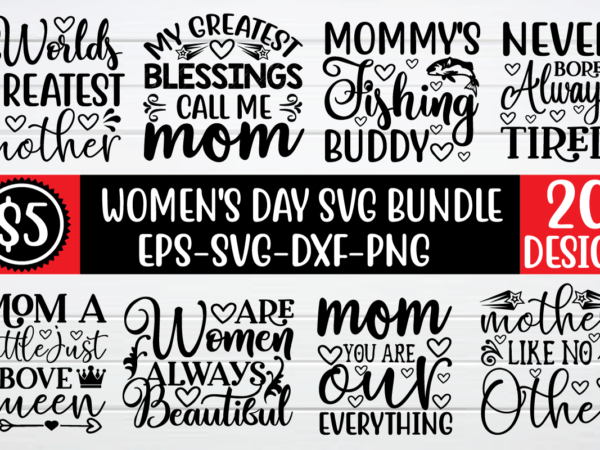 Women’s day svg bundle for sale! t shirt design for sale