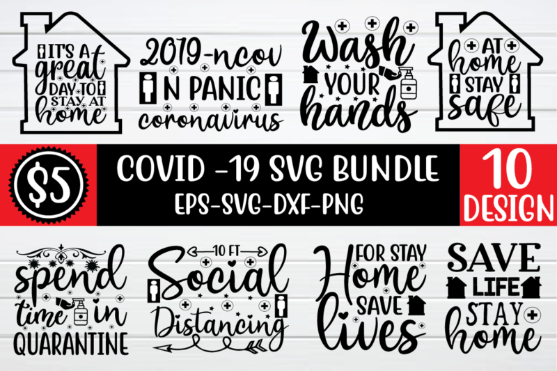 Covid-19 SVG Bundle for sale!