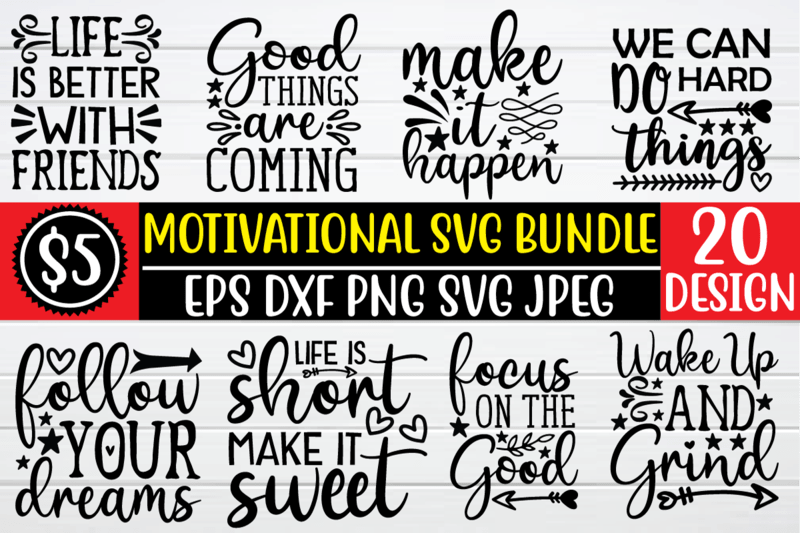 Motivational Svg Bundle Graphic T Shirt Buy T Shirt Designs