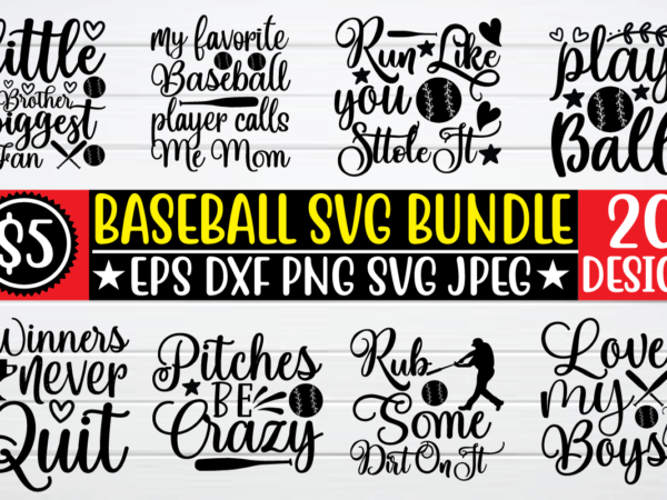 Baseball svg bundle t shirt template