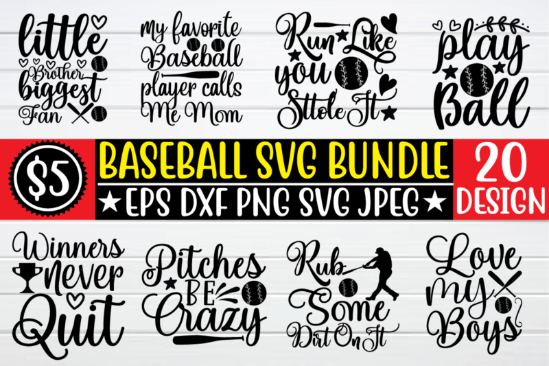 baseball svg bundle - Buy t-shirt designs