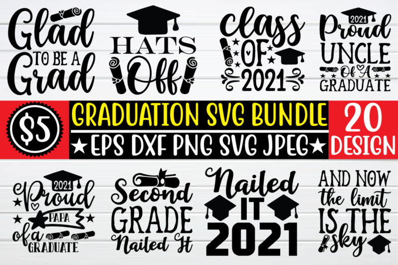 Graduation Svg Bundle Graphic T Shirt Buy T Shirt Designs 5575