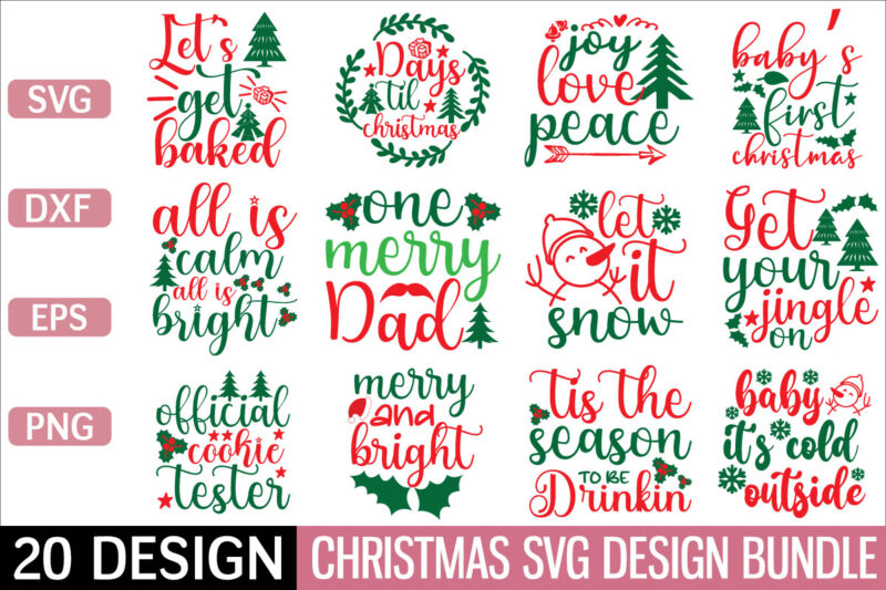 Christmas Svg bundle graphic t shirt