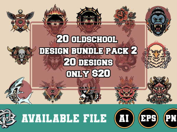 20 oldschool design bundle pack 2