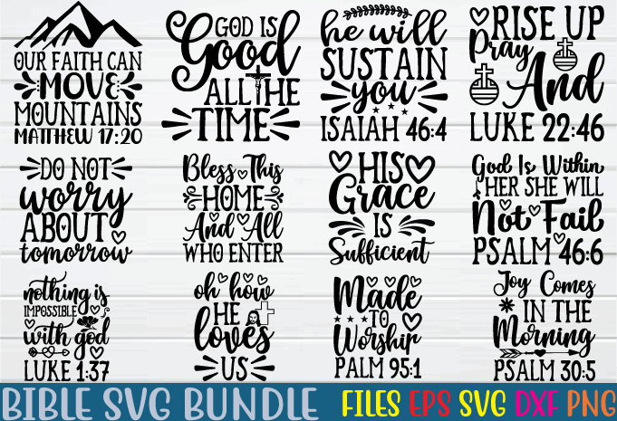 bible svg bundle