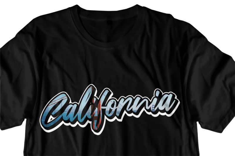 california typography t shirt design - Buy t-shirt designs