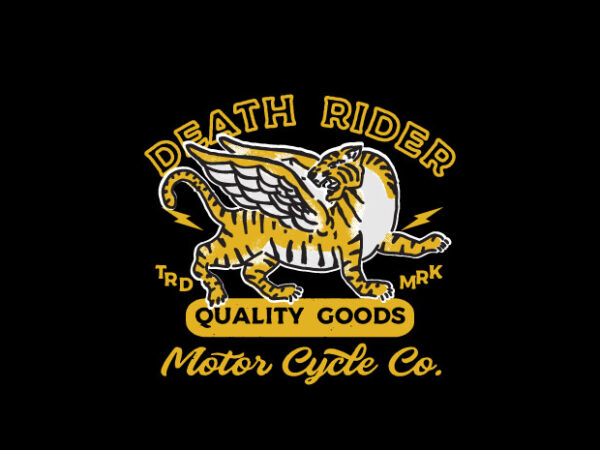 Death rider t shirt vector illustration