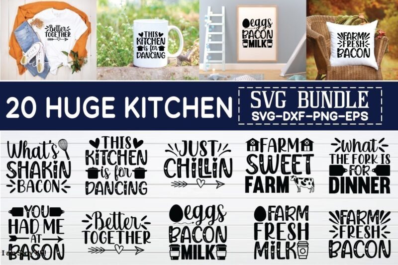 Huge kitchen svg bundle graphic t shirt