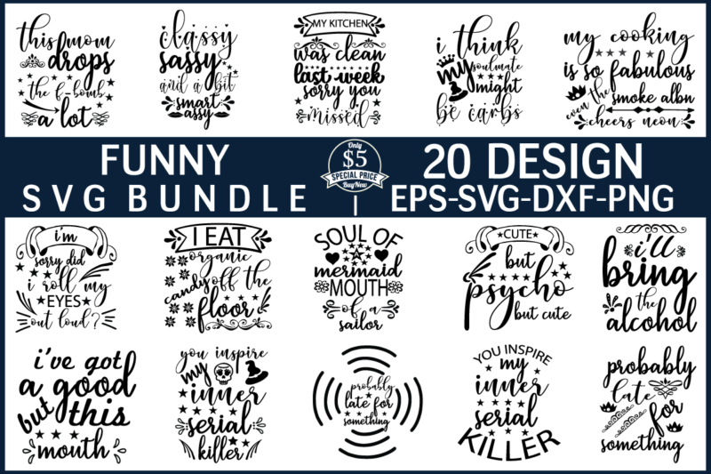 Funny svg Bundle t shirt vector file